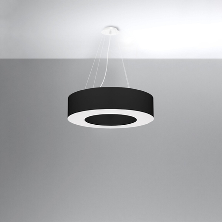 Sollux Lighting Żyrandol SATURNO 70 czarny SL.0752
