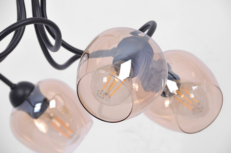 Lampa sufitowa DIUNA Kaja K-5191 bursztynowy