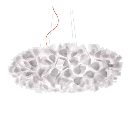 Lampa wisząca Slamp CLIZIA 130 - MAMA NON MAMA WHITE - RED WIRE XXL CLISXXLMNM01R00000EU biały