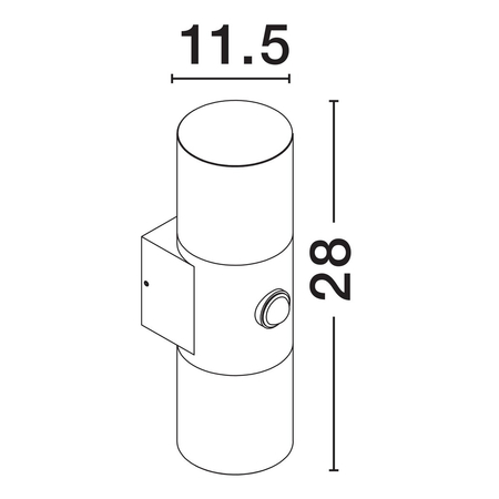 Kinkiet zewnętrzny Luces Exclusivas LE73632 czarny