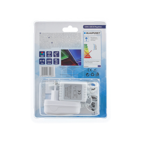 Zestaw taśma LED Blaupunkt RGB 12V 3M IP20 PILOT+CE ADAPTER blister