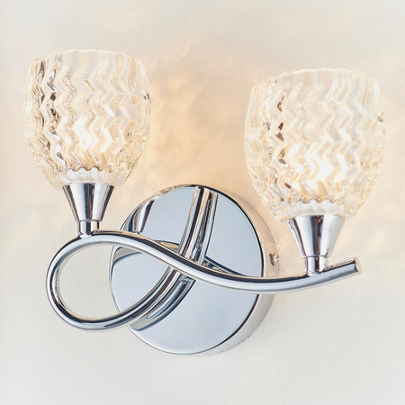 Kinkiet Endon Lighting Boyer BOYER-2WBCH-L chrom