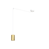 Lampa wisząca TRAKER 1 WH/GOLD Emibig 527/1 biały/złoty