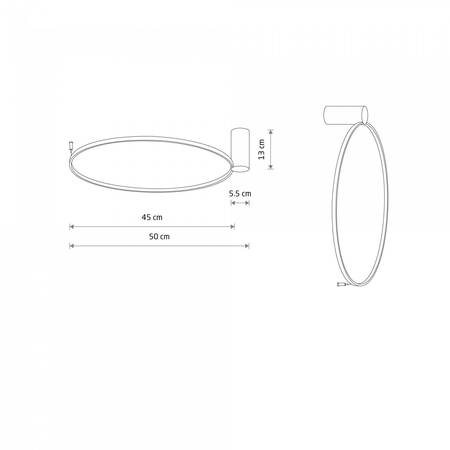 Lampa sufitowa CIRCOLO LED S Nowodvorski 10928 czarny