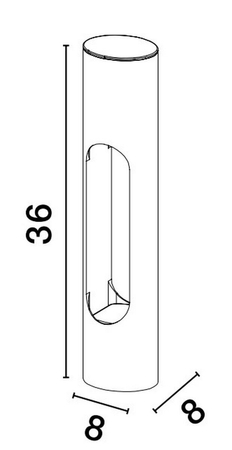 Lampa zewnętrzna Luces Exclusivas ACATLA - czarny LE73504