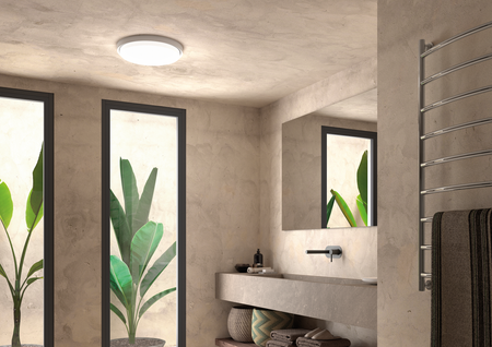 Lampa sufitowa łazienkowa MARES biały LED 24W Ø350mm 3000K IP44