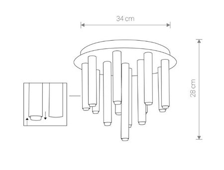 Lampa sufitowa Nowodvorski 8355 Stalactite XIII