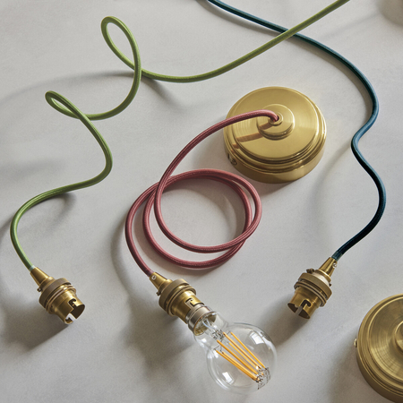 Lampa wisząca Endon Lighting Eltham 111513 mosiądz