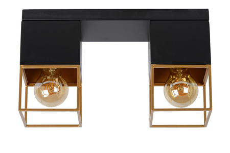 Lampa sufitowa Lucide RIXT 21120/02/30 czarny/złoty