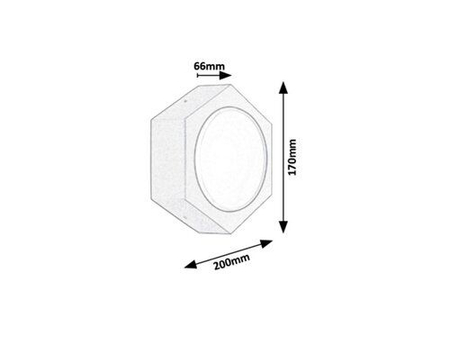 Kinkiet zewnętrzny Rabalux Avola 7964 antracyt