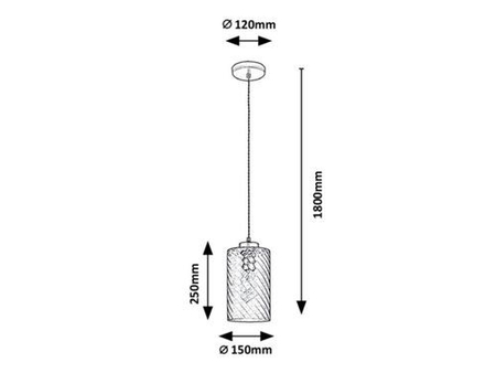 Lampa wisząca Rabalux Sheila 5228 złoty