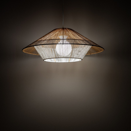 Lampa wisząca Nowodvorski JAPANDI S 11156 Naturalne drewno Biały