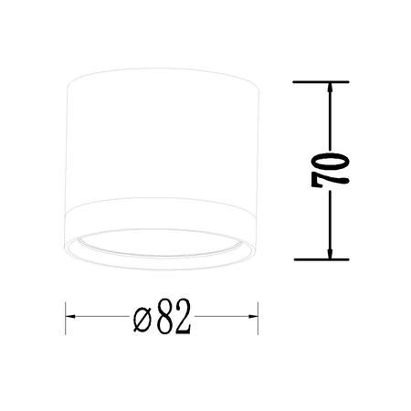 Light Prestige Oprawa natynkowa Kendal L biała GX53 LP-6331/1SM L WH