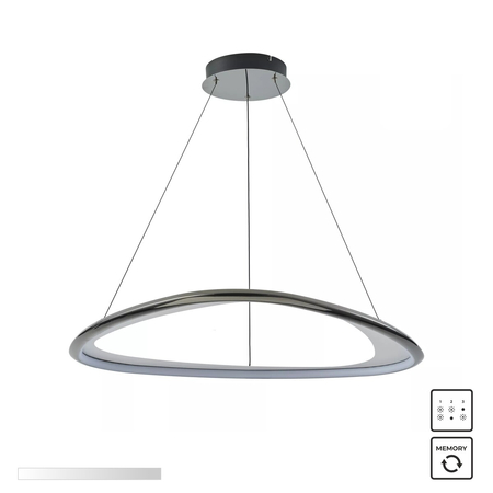 Lampa wisząca Zuma Line MD3888-1L-3BCT GETAFE LAMPA WISZĄCA CZARNY CHROM/BLACK CHROME