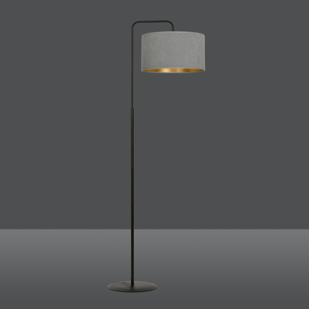Lampa podłogowa HILDE LP1 BL GRAY Emibig 1050/LP1 czarny/chrom