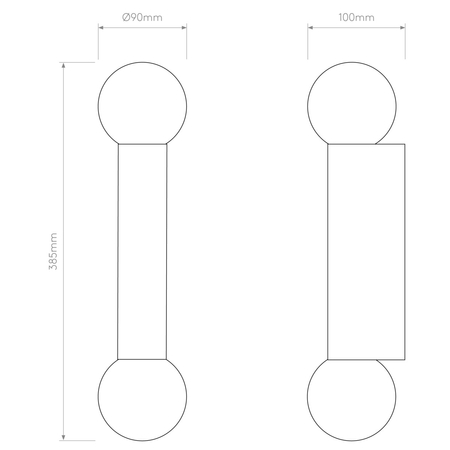 Kinkiet Astro Ortona Twin 1459002 Polerowany Chrom