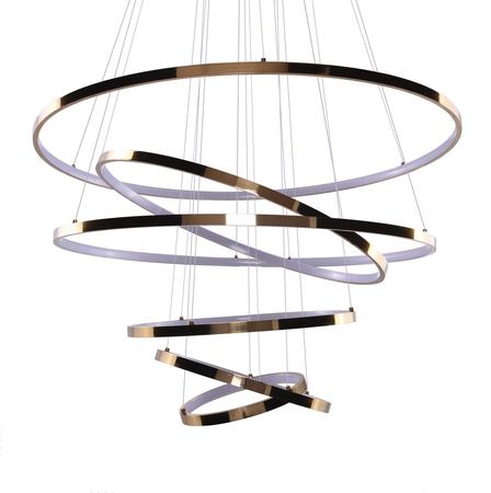 Lampa wisząca WHEEL 6 LONG DIMM GOLD Azzardo AZ2921 gold