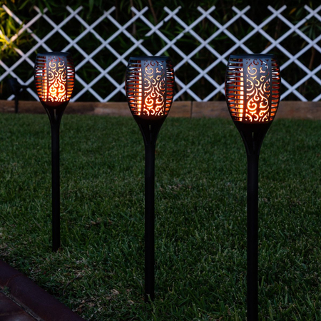  Pochodnia LED Solarna Efekt Promienia z Bolcem 1W 