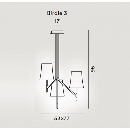 Lampa sufitowa Foscarini 2210083-25 Birdie 3