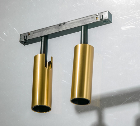 Lampa szynowa magnetyczna 2x7W Azzardo NIKO AZ4588 czarny/złoty