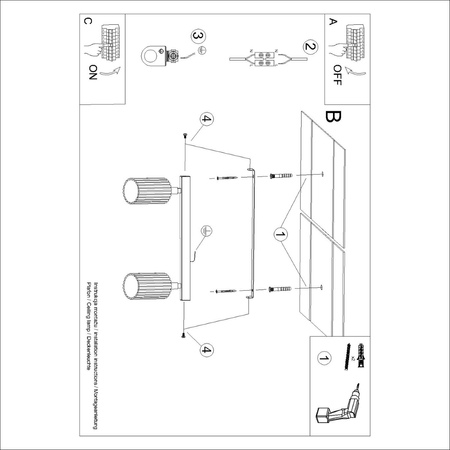 Sollux Lighting Plafon KARBON 2 beżowy SL.1599