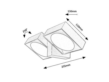Kinkiet zewnętrzny Rabalux Telde 77101 antracyt