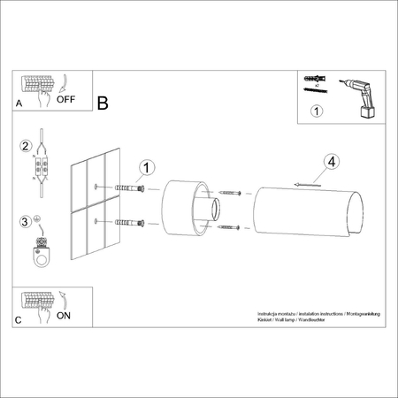 Sollux Lighting Kinkiet FLASH biały SL.1676