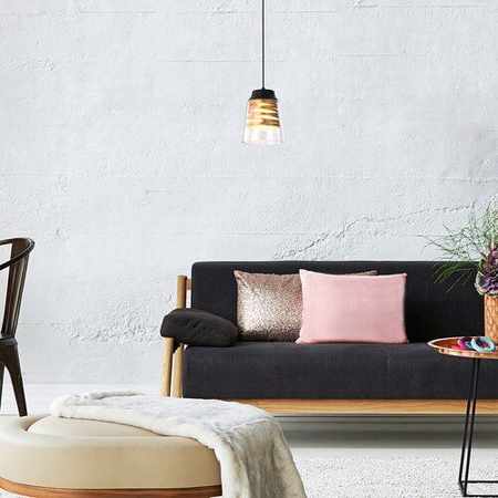 Lampa wisząca Rabalux Zenaida 3543 czarny matowy