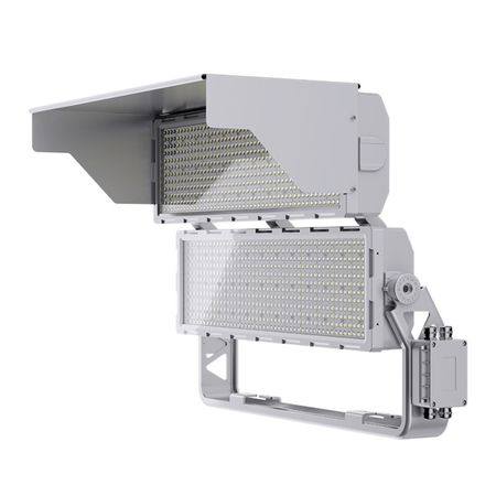 Wysokomasztowa lampa LED Greenie Mastray P50 1000W 170lm/W do precyzyjnego oświetlenia dużych powierzchni 5000K