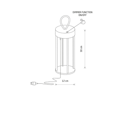 Lampa zewnętrzna Nowodvorski NALA LED 11537 Biały
