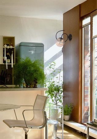 Kinkiet FLORO Kaja K-5128 bursztynowy