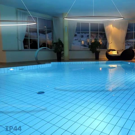 Lampa wisząca Ledowe Okręgi No.1 120cm 3k czarna