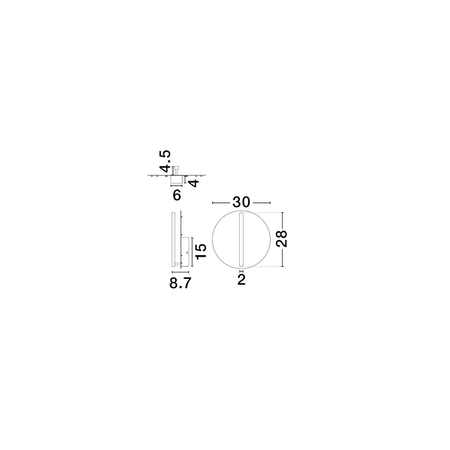 Kinkiet Luces Exclusivas GALURCA LE45108 czarny, biały
