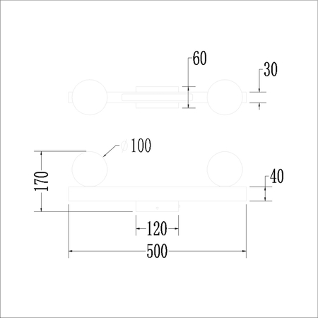 Milagro Lampa Sufitowa Magnet 13W+2xG9 3000/4000K Czarny ML1136 CZARNY