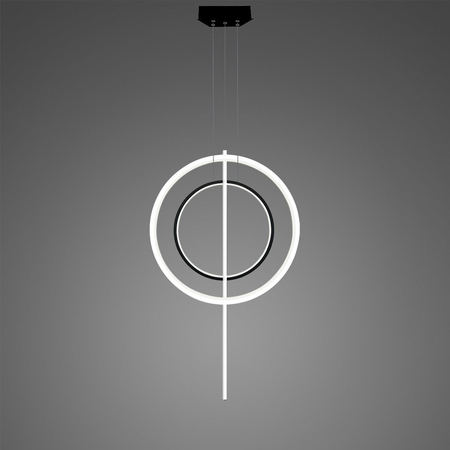 Lampa wisząca Linea No.5 60/40cm czarno biała 3k