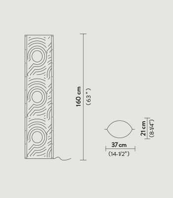 Lampa podłogowa Slamp TUBFXL0VEN00000000EU Venti