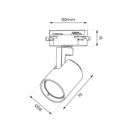 Milagro Oprawa Volf Track Biały 1xGU10 ML0673 BIAŁY