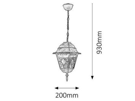 Lampa zewnętrzna Rabalux Monaco 8184 złoto antyczne