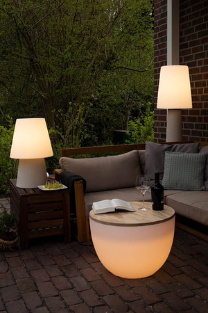 Lampa stojąca No.1 zewnętrzna ogrodowa 2700K Biała ciepła 60cm, piaskowy 32529W