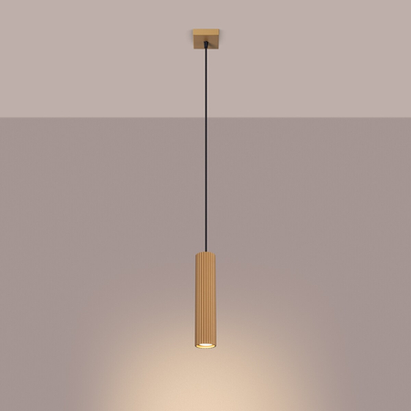 Sollux Lighting Lampa wisząca KARBON 1 złoty SL.1554