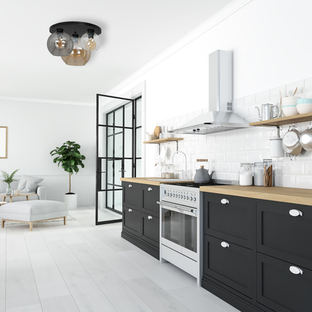 Milagro Lampa sufitowa SOFIA MIX 3xE27 MLP6589 CZARNY