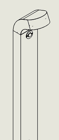 MOLDE 1970 GRAPHITE LED 8,2W 3000K 80CM