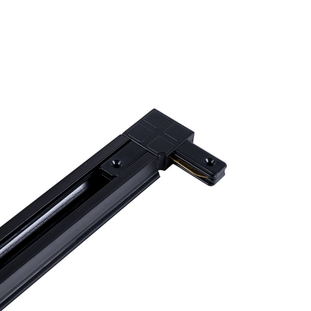 Łącznik Greenie do szyn 1-fazowych 90° czarny - LED