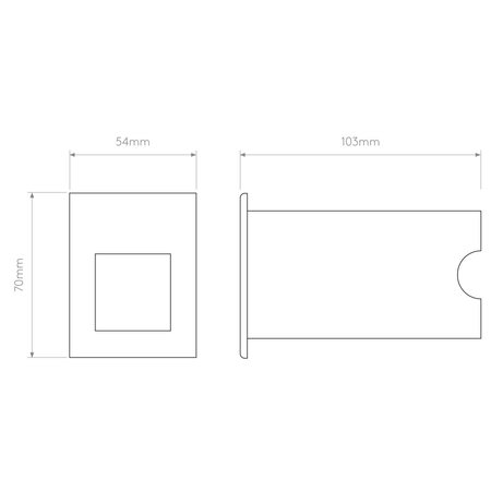 Oczko Astro Borgo 54 LED 1212019 Matowy Biały