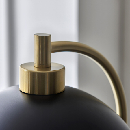 Endon Lighting Lampa podłogowa 112211 czarny/mosiądz