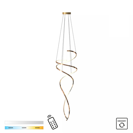 Lampa wisząca Zuma Line MD3127-2M-3GT COCO LAMPA WISZĄCA ZŁOTA/GOLD