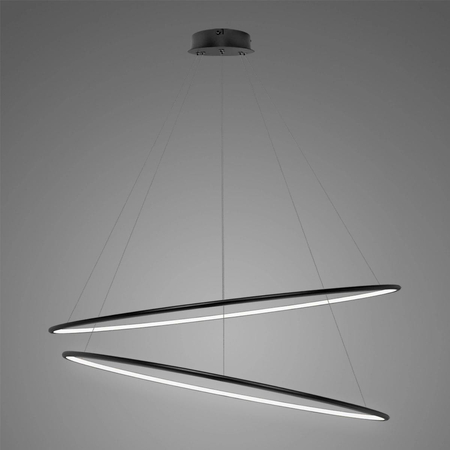 Lampa Ledowe Okręgi No.2 120cm 4k czarna Dali