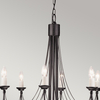 Żyrandol Elstead Lighting Carisbrooke czarny CB8-BLACK
