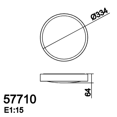 Lampa sufitowa łazienkowa ASLI biały LED 24W 335mm CCT 3000-3750-4500K IP44