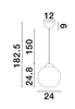 Lampa wisząca Luces Exclusivas BALMI - czarny mat LE43413